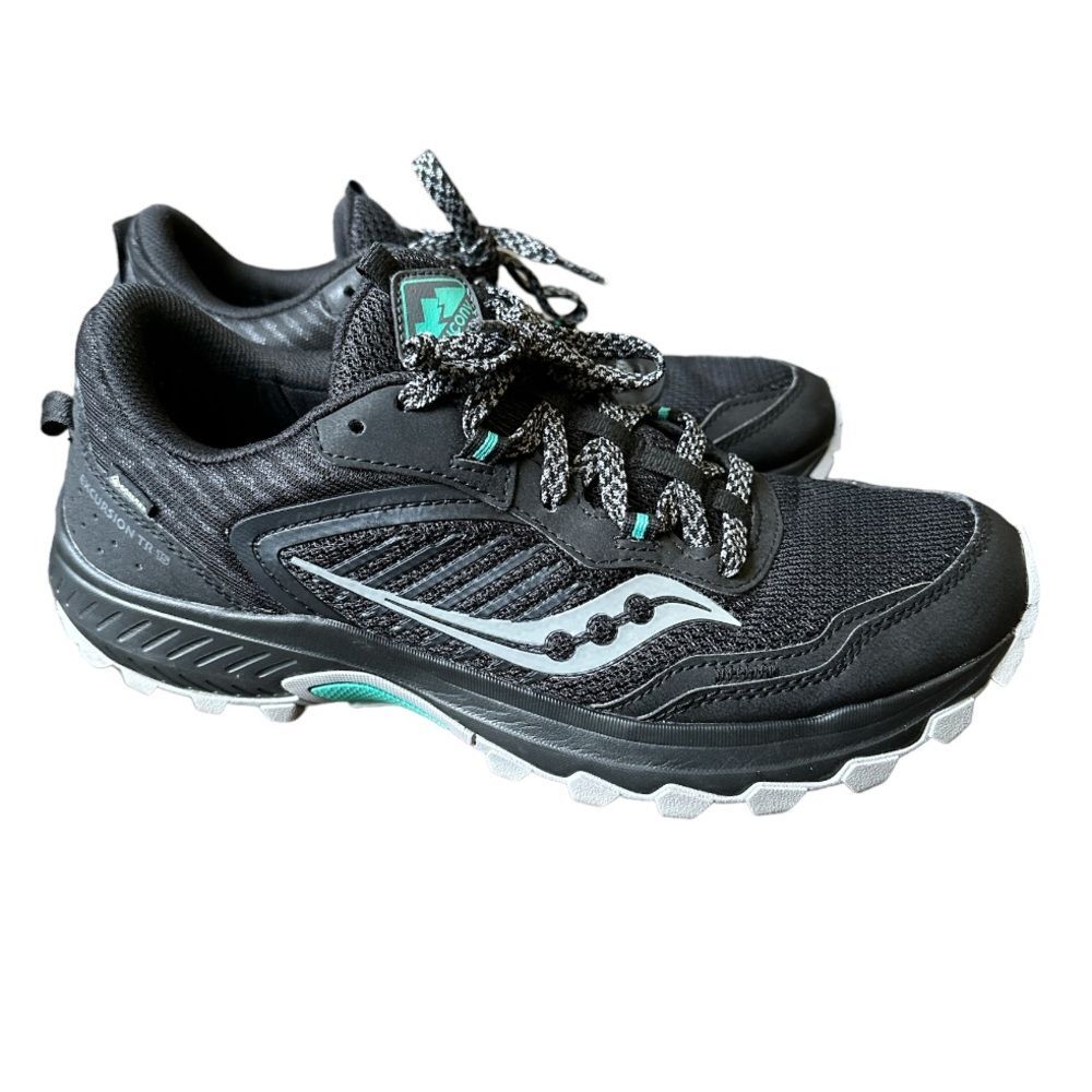Saucony Excursion TR Trail Hiking Shoes S10672-1 Black/Mint Women's Size: 11